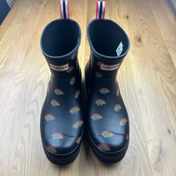 Hunter Boot Women's Play Mini Short Rain Boot Rainbow 10 Medium US - Picture 2 of 6